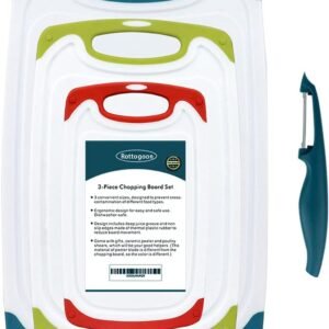 Cutting Boards for Kitchen, Plastic Chopping Board Set of 4 ...