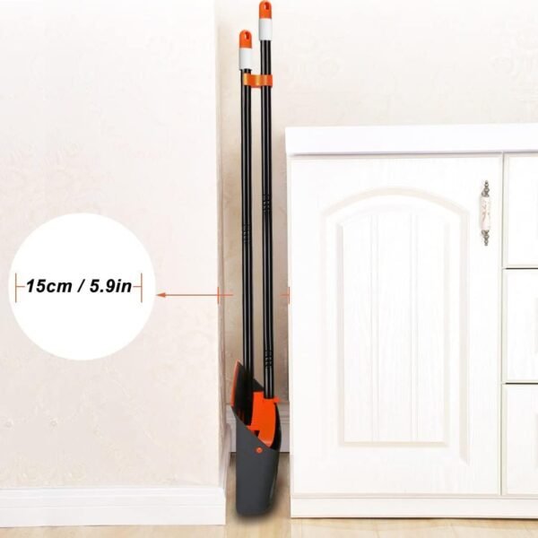 TreeLen Broom and Dustpan Set with 52" Long Handle for Home ... - Image 6