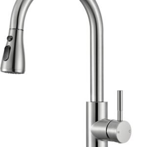Kitchen Faucets with Pull Down Sprayer, High Arc Single Hand...
