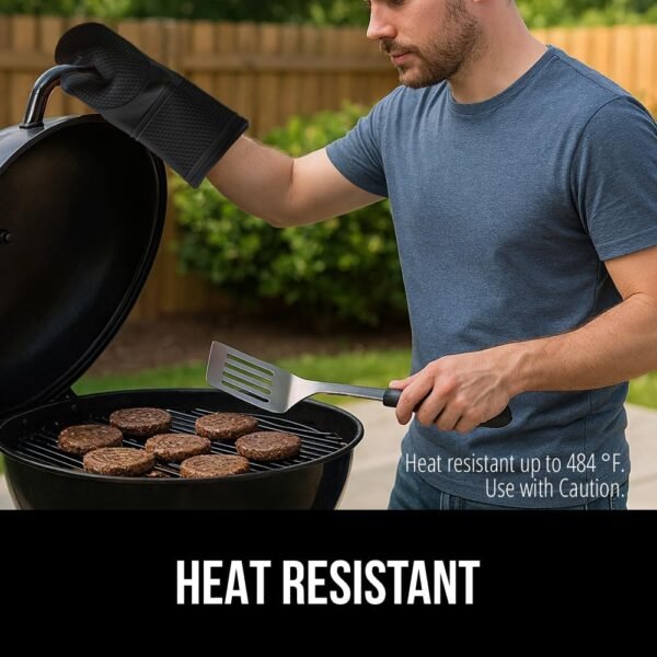 GORILLA GRIP Heat Resistant Durable Silicone Oven Mitts, BPA... - Image 6