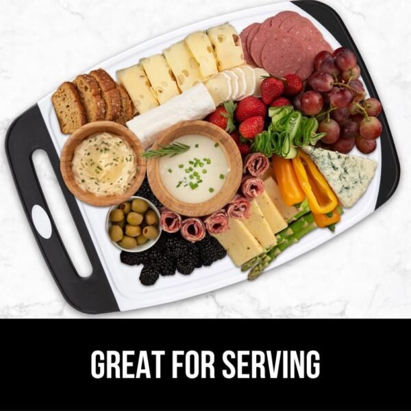 GORILLA GRIP BPA-Free Reversible Kitchen Cutting Board Set o... - Image 9