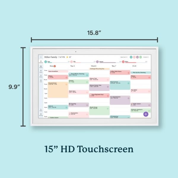 Skylight Calendar: 15-inch Wall Planner Digital Calendar & C... - Image 7