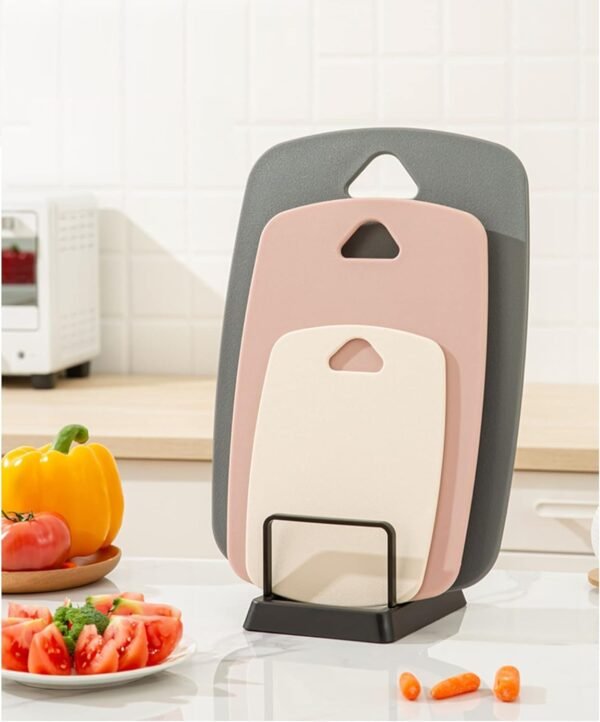 Cutting Boards for Kitchen,Plastic Cutting Board Set of 3, T... - Image 2