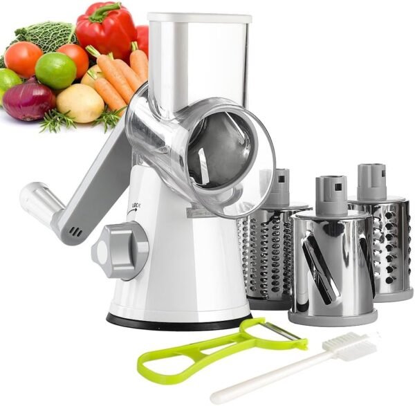 Ourokhome Rotary Cheese Grater Hand Crank, Kitchen Shredder ...