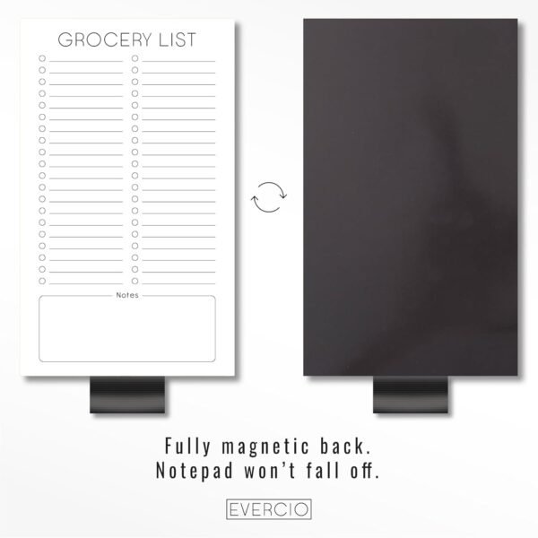 Evercio Grocery List Magnetic Notepad for Refrigerator | For... - Image 2