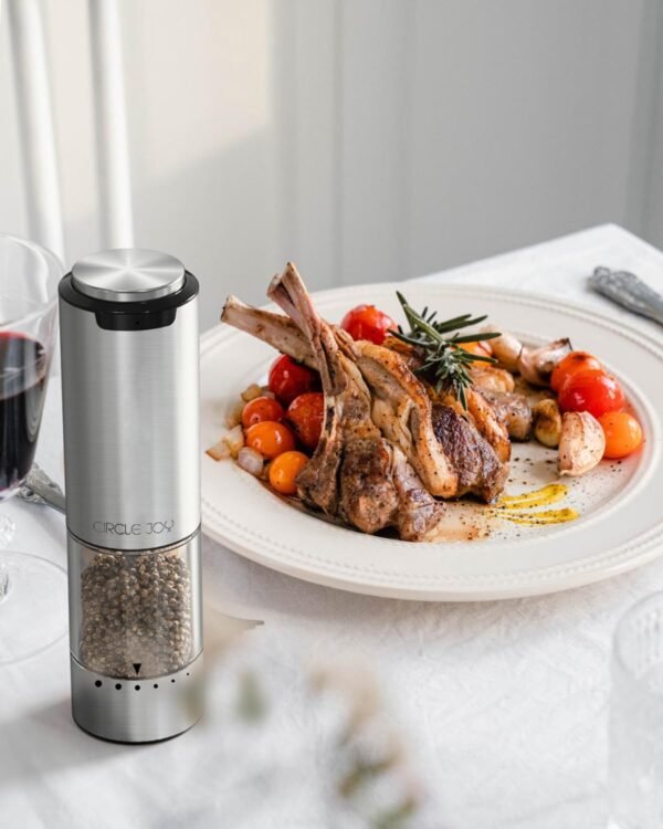 CIRCLE JOY Rechargeable Electric Salt and Pepper Grinder Set... - Image 6