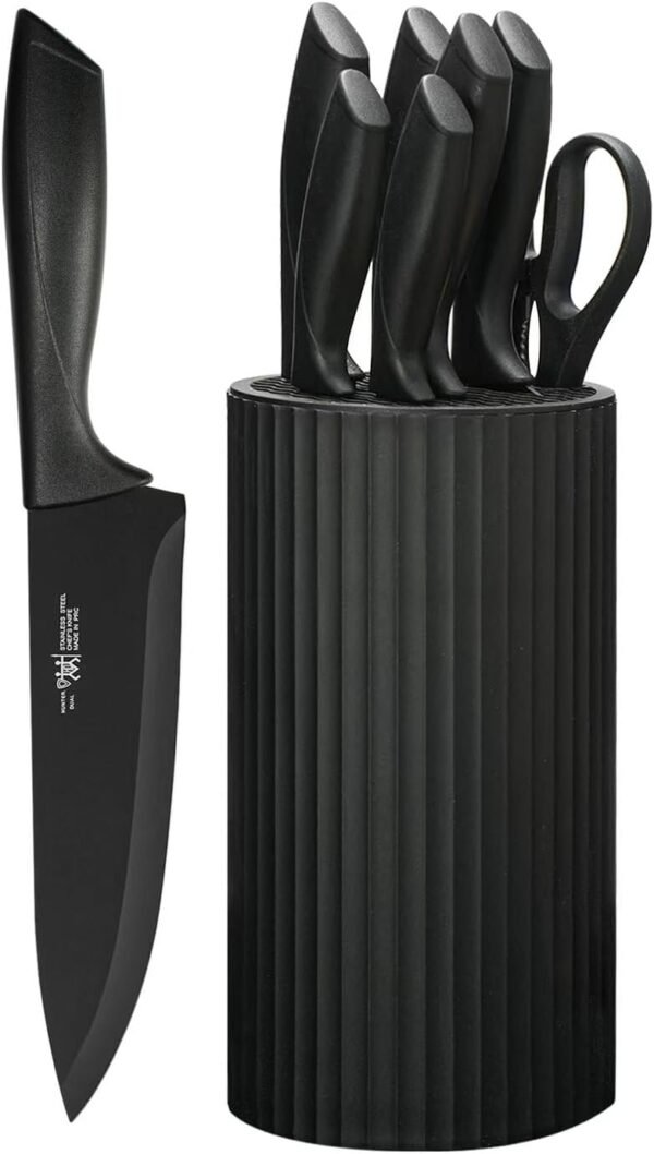 Knife Set, 8-Piece Kitchen Knife Set for Chef, Sharp Knife S...