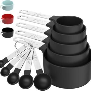 TILUCK Measuring Cups & Spoons Set, Stackable Cups and Spoon...