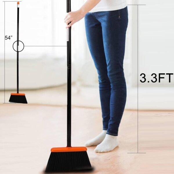 TreeLen Broom and Dustpan Set with 52" Long Handle for Home ... - Image 3