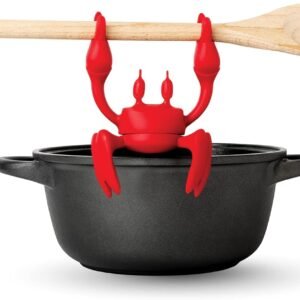 OTOTO Red the Crab Silicone Utensil Rest - Kitchen Gifts, Si...