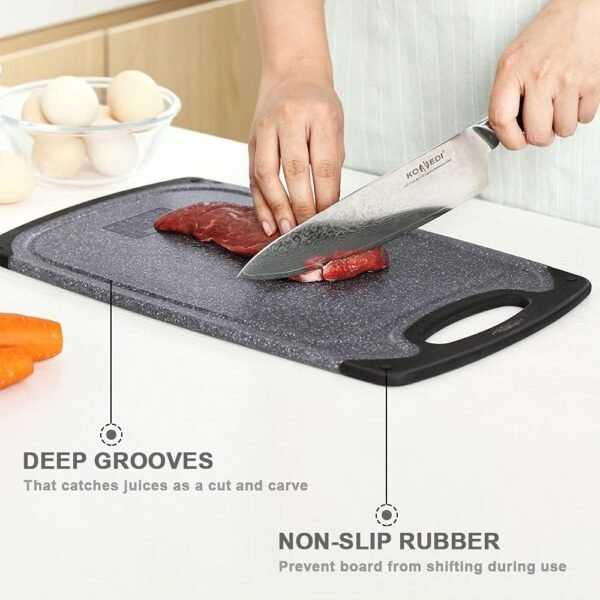 Cutting Boards for Kitchen, Large-Small Cutting Board Set of... - Image 7