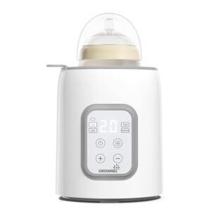 Bottle Warmer, GROWNSY 8-in-1 Fast Baby Milk Warmer with Tim...