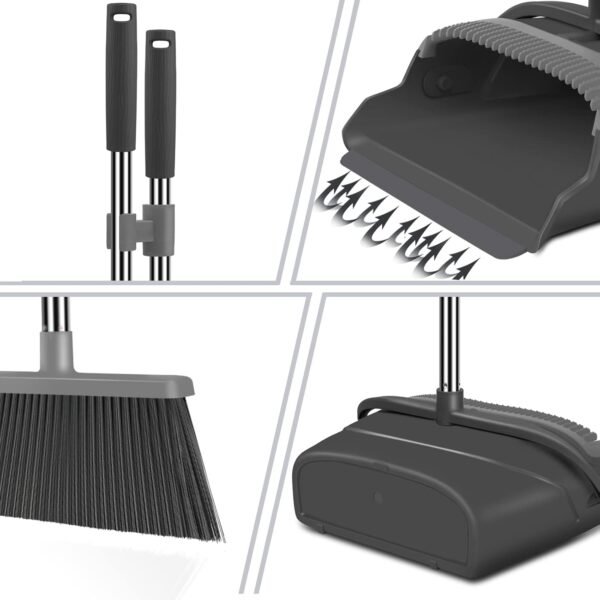 kelamayi Broom and Dustpan Set for Home, Office, Indoor&Outd... - Image 3