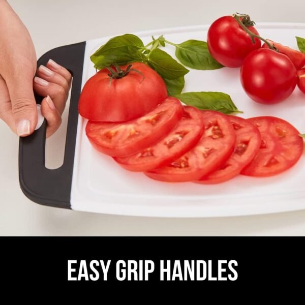GORILLA GRIP BPA-Free Reversible Kitchen Cutting Board Set o... - Image 8