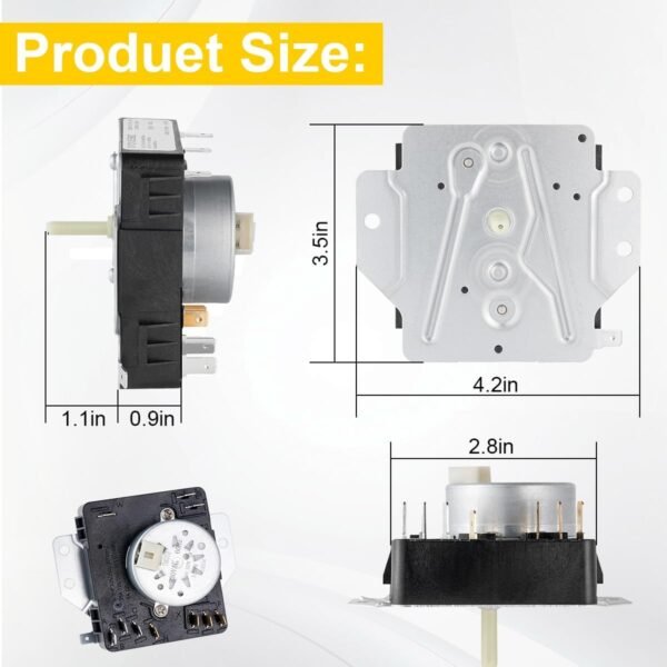 Dryer Timer for May-tag MEDC215EW1, Whirl-Pool WED4815EW1, W... - Image 4
