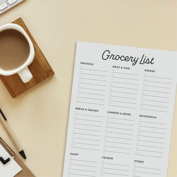 CARDAMONOLY Grocery List Notepad - 6 x 9 Inches - 50 Tear Of... - Image 5