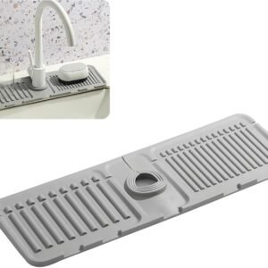 Faucet Mat for Kitchen Sink - 2024 Upgraded Premium Silicone...
