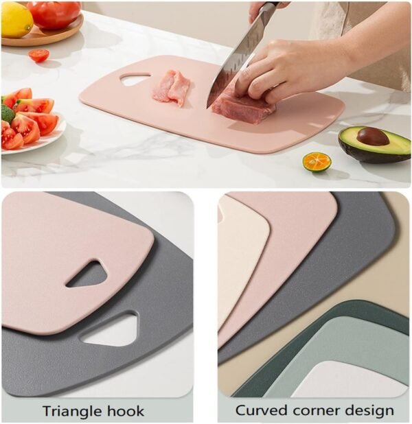 Cutting Boards for Kitchen,Plastic Cutting Board Set of 3, T... - Image 6