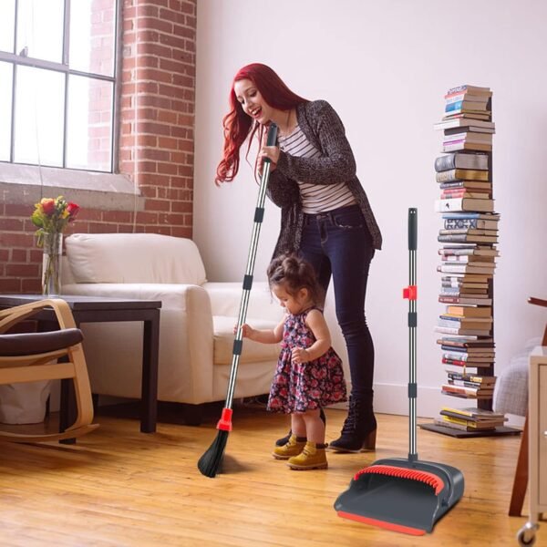 kelamayi Upgrade Broom and Dustpan Set, Broom with Dustpan C... - Image 7