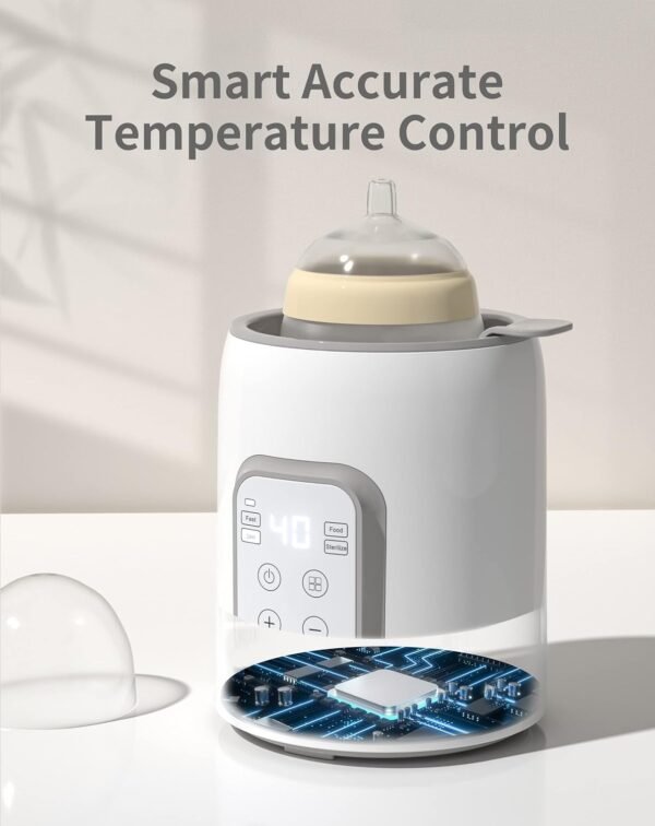Bottle Warmer, GROWNSY 8-in-1 Fast Baby Milk Warmer with Tim... - Image 8