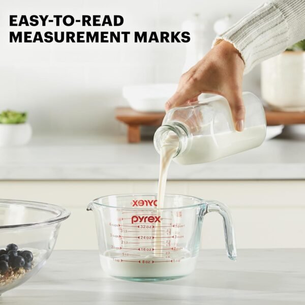Pyrex Essentials (3-Pack) Glass Measuring Cups Set, (1, 2 & ... - Image 2