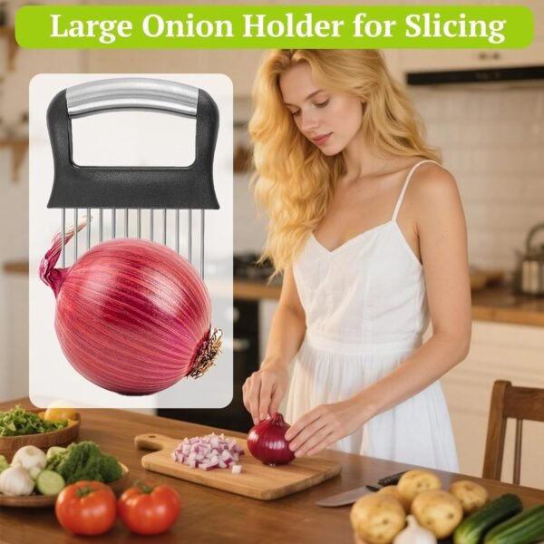 Suuker Onion Holder for Slicing, Large Onion Cutter Vegetabl... - Image 2