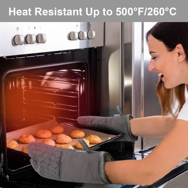 KEGOUU Oven Mitts and Pot Holders 6pcs Set, Kitchen Oven Glo... - Image 5