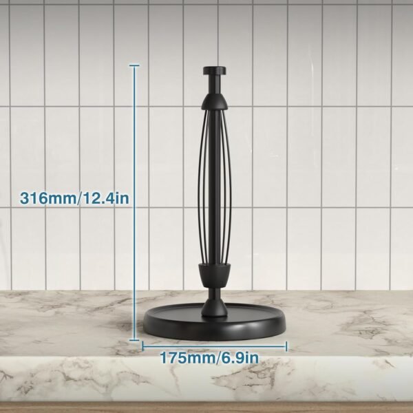 Paper Towel Holder Countertop, One-Handed Tear, Stainless St... - Image 6