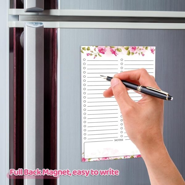 2 Pack Grocery List Magnet Pad for Fridge with Pen Holder, T... - Image 7