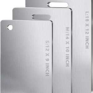 Titanium Cutting Boards For Kitchen, 3Pcs 100% Pure Cut Tita...