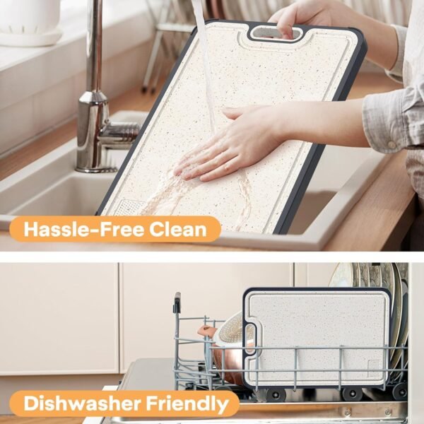 Stainless Steel Cutting Board for Kitchen, Titanium Metal Cu... - Image 5