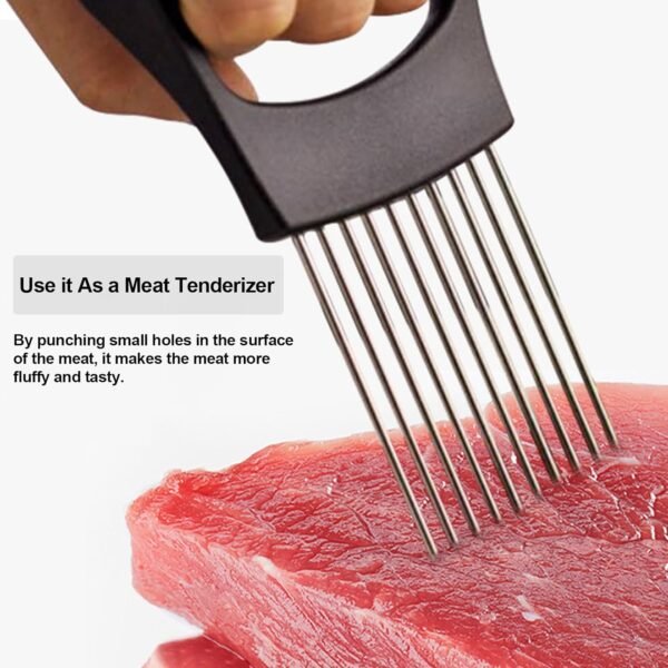 JAYVAR Onion Holder for Slicing, Onion Cutter Vegetable Chop... - Image 5