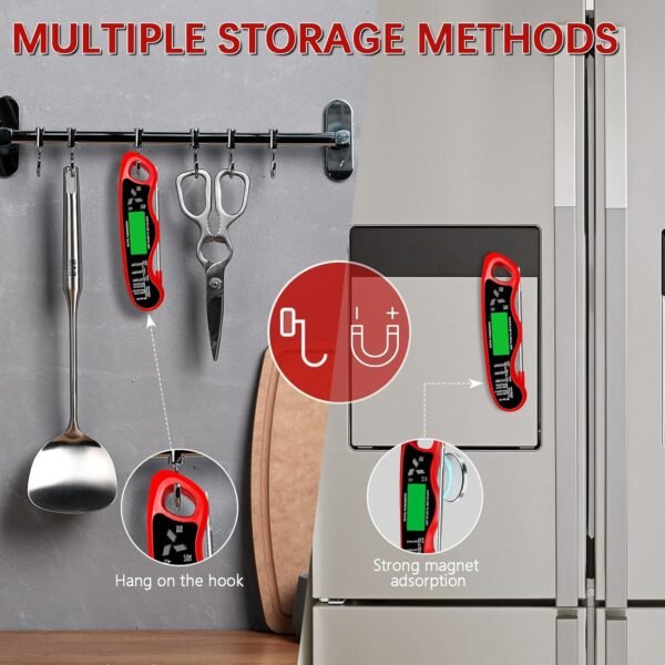 Cooking Thermometer,IP67 Waterproof Digital Meat Thermometer... - Image 7