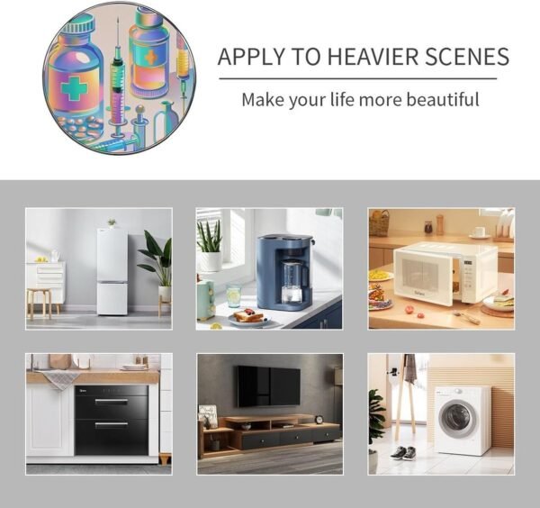 Gradient Medical Items Pattern Magnetic Refrigerator Magnets... - Image 7