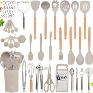 Home Hero 44 Pcs Silicone Kitchen Utensils Set, Non-Stick Si...