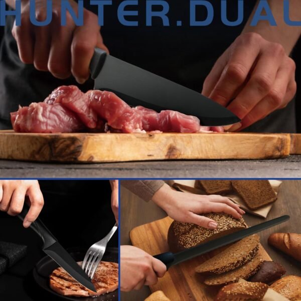 Knife Set, 8-Piece Kitchen Knife Set for Chef, Sharp Knife S... - Image 7