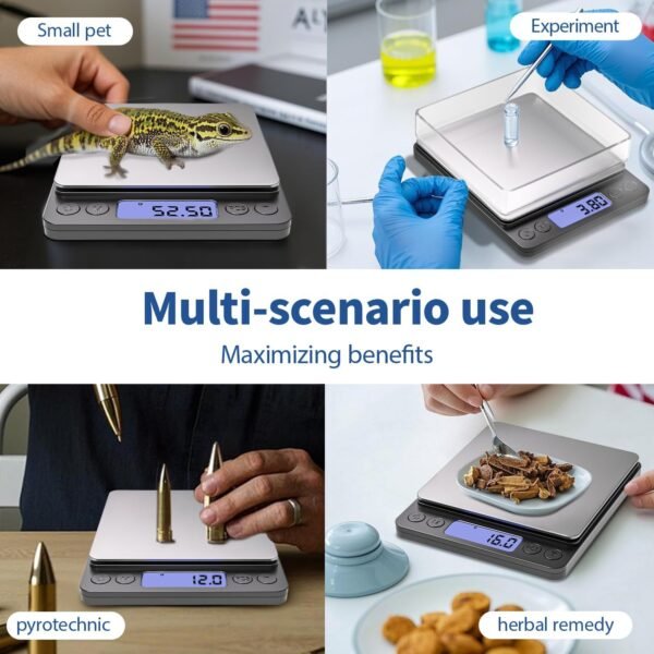 Small Gram Scale, Digital Kitchen Food Scale for Food Ounces... - Image 7