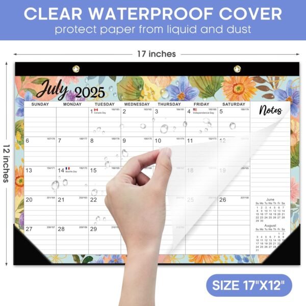 Desk Calendar 2025-2026, 18 Months Calendar Runs from July 2... - Image 4