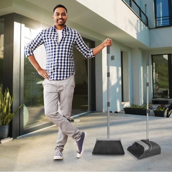 kelamayi Broom and Dustpan Set for Home, Office, Indoor&Outd... - Image 7