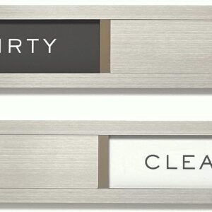 Dishwasher Magnet Clean Dirty Sign, Kubik Letters Premium St...