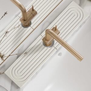 Faucet Mat for Kitchen Sink - 23.6'' Long Diatomite Fast Dry...