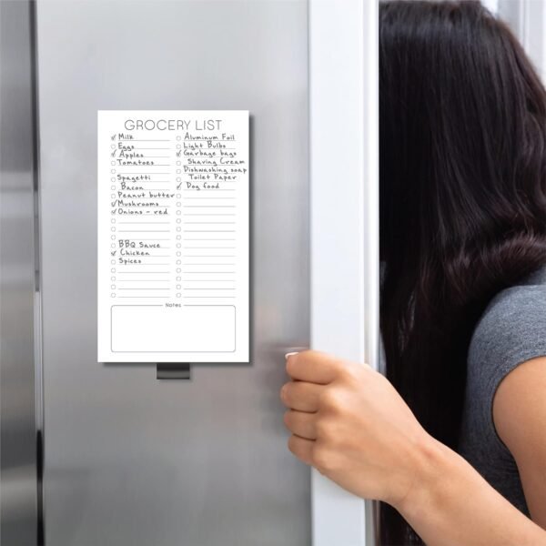 Evercio Grocery List Magnetic Notepad for Refrigerator | For... - Image 5