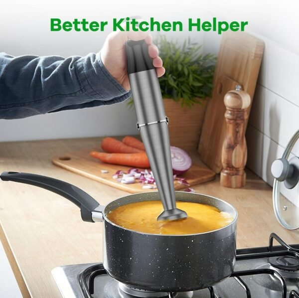 Immersion Blender Handheld Corded Hand Blenders Set 1100W, T... - Image 6