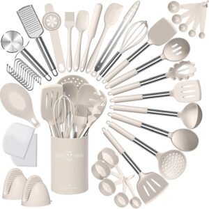 Umite Chef Silicone Kitchen Cooking Utensil Set, 43 pcs Spat...