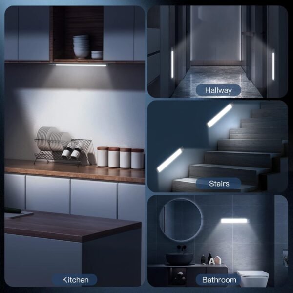 10inch Under Cabinet Lighting, 2 Pack Rechargeable Motion Se... - Image 7