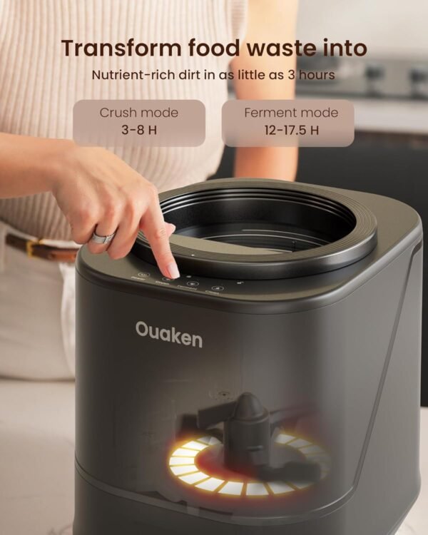 Electric Composter for Kitchen - 4L Countertop Indoor Compos... - Image 3