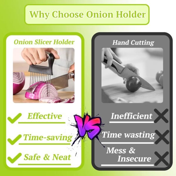 Suuker Onion Holder for Slicing, Large Onion Cutter Vegetabl... - Image 5