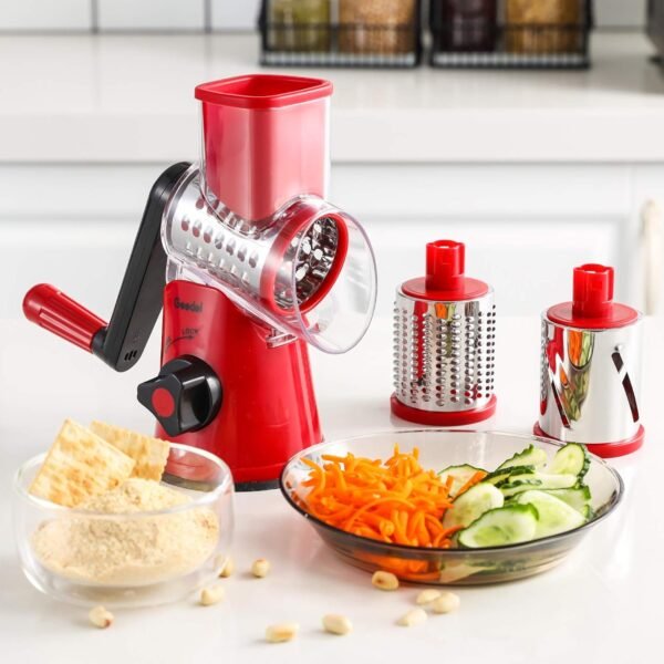 Geedel Rotary Cheese Grater, Kitchen Mandoline Vegetable Sli... - Image 7