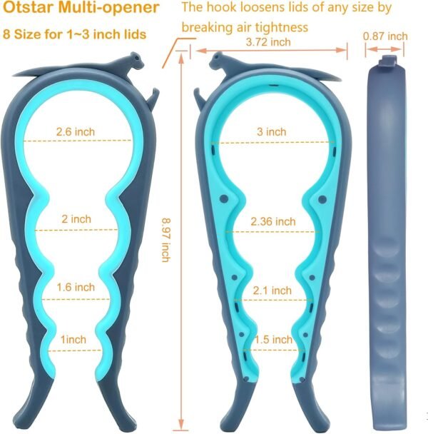 Otstar Jar Opener Bottle Opener and Can Opener for Weak hand... - Image 2