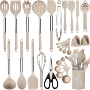 Kitchen Utensils Set, 28 Pcs Silicone Cooking Utensils Set w...